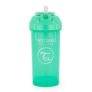 TASSE D'APPRENTISSAGE Twistshake Tasse à bec avec paille - Bébé - 360 ml - Biberon étanche - Tasse à bec sans BPA - Entraînement - Enfants -6m+ - Vert