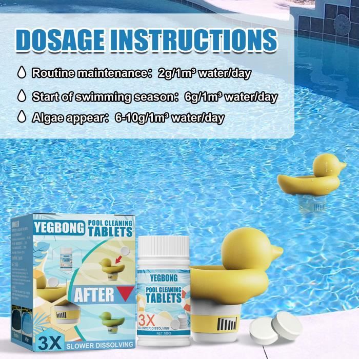 Acheter Tablettes de nettoyage de piscine, 100 pièces, purifient