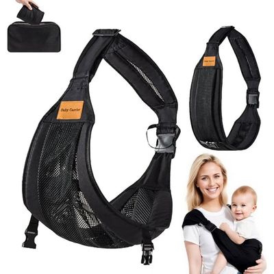 Porte-Bébé Bandoulière Minimonkey Noir – Confort & Praticité Pour Porter Bébé Partout