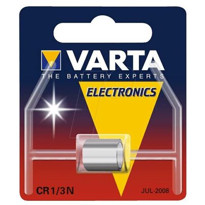 Pile bouton photo CR1/3N lithium 170 mAh V 6131 Varta