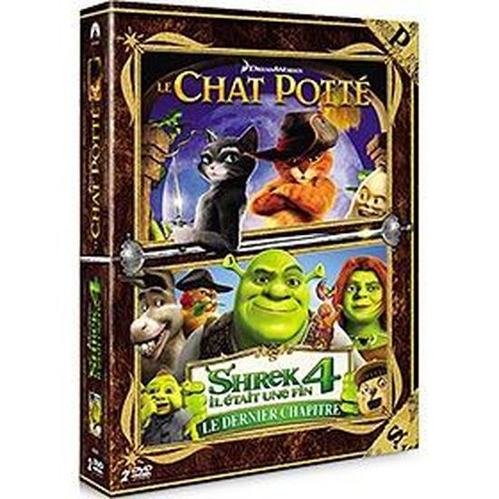 Dvd Coffret Le Chat Potte Shrek 4 Il Etait Cdiscount Dvd