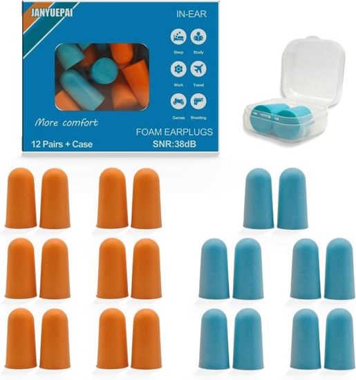 12 Paires De Bouchons D'oreille En Silicone Réutilisables - Pour Dormir, Nager, étudier