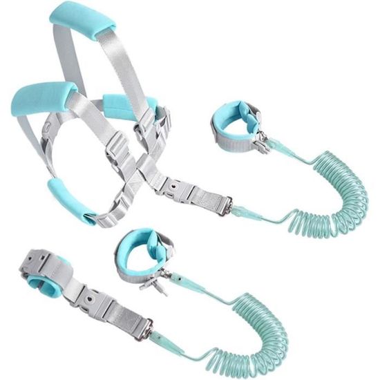 2M Harnais Enfant Laisse Enfant Poignet De 360° Rotation Harnais De Sécurité Bracelet Anti-perte