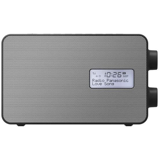 Radio DAB+/FM Panasonic RF-D30BTEG-W – Bluetooth, USB Charge, IPX4 Étanche Éclaboussures, Réveil & Minuterie Cuisine, Blanc Rétro