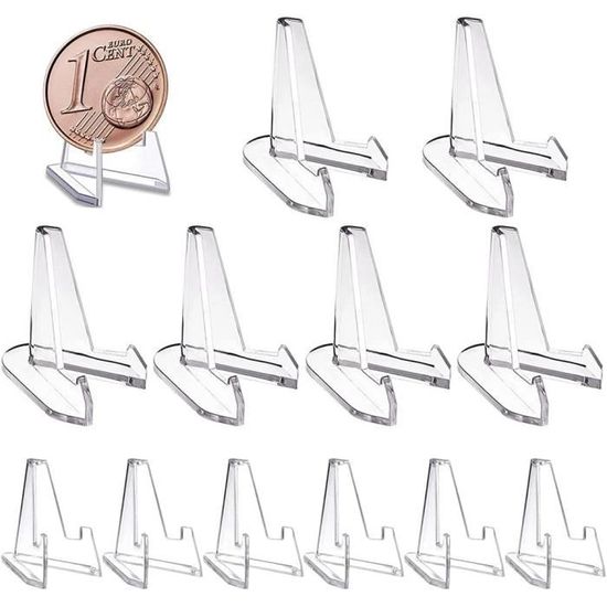 20 Pieces Support De Monnaie Présentoir,Mini Chevalet En Acrylique Transparentsupports De Chevalet En Acryliquechevalets En Plastiquepour Medailles Afficher De Monnaie Montres De Poche 90915719