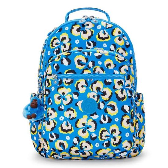 Kipling Basic Print Seoul Backpack L - Zaino Sportivo Con Scomparto Laptop, 27L, Leggero, Stampa Signature