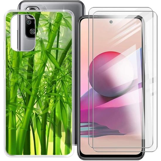 ESTH® Coque Pour Xiaomi Redmi Note 10 Pro 4G Avec 2 Pièces Protection