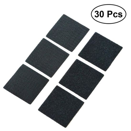 HLIWS Patins Antidérapants - 30 Pièces Lavables (15 Noir, 15 Blanc) - Pour Tapis, Meubles, Surfaces Lisses