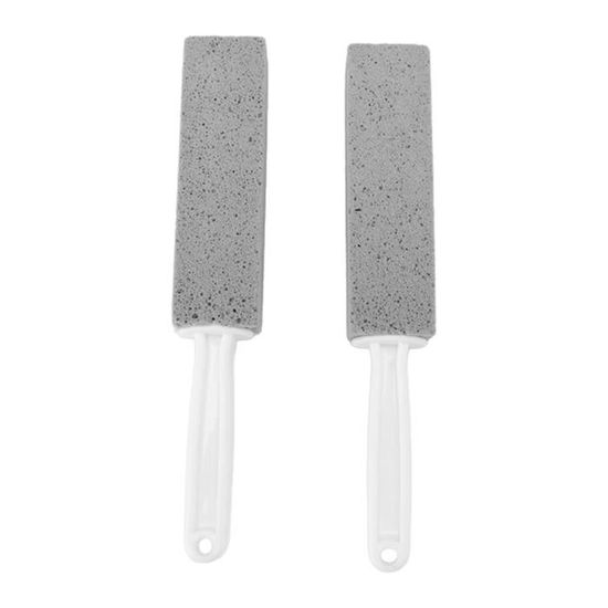 4 Pièces Gris Brosse De Nettoyage Pierre Ponce Avec Poignée, Pierre De