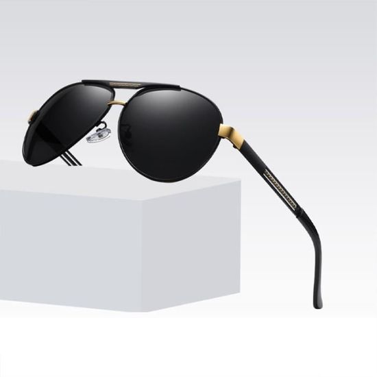 Lunettes De Soleil Blenders Flight Queen – Aviateur Noir Métal – Verres Polarisés Violets