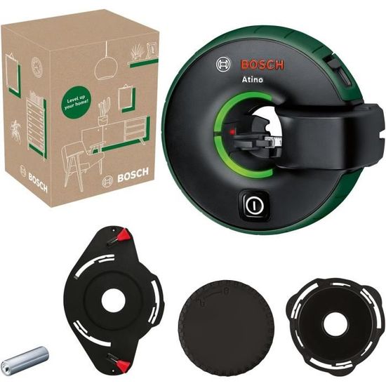 Mètre Laser Bosch Atino 2ème Génération - Laser Ligne Avec Mètre Ruban 2m Amovible - Précision ±0,3°