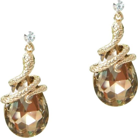 Boucles d'oreilles en or jaune 24 carats avec pièce de monnaie en argent pur - E