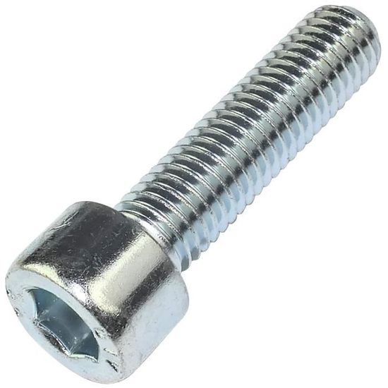 M5-20mm 50pcs -Vis à tête hexagonale en acier allié de qualité noire 12