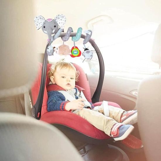 VTech – Spirale Musicale Des P'tits Copains – Jouet Poussette Et Siège Auto Avec Lumières, Chansons Et Hochets – Dès La Naissance (Version FR)