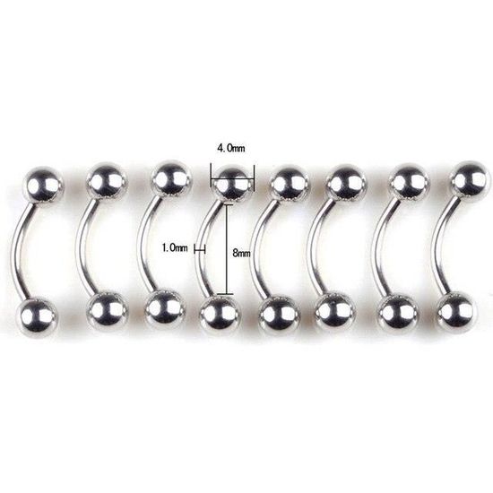 Lot De 2 Piercings De Nombril En Acier Chirurgical 14G - Boule CZ Cristal Et Boule Unie - 11 Couleurs - 9