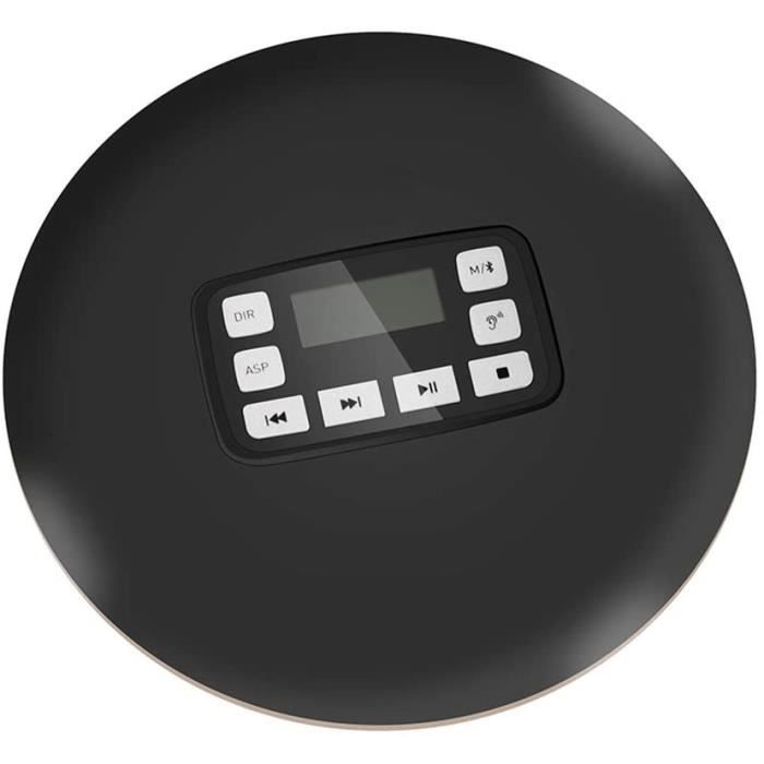 Lecteur cd portable bluetooth avec affichage led rechargeable batterie, baladeur cd profiter de