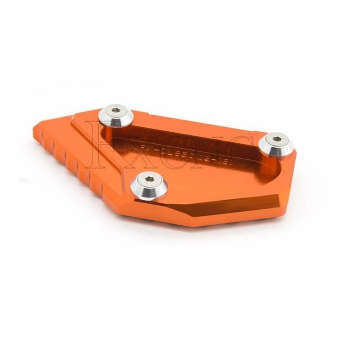 Plaque Extension Béquille Moto Aluminium - Agrandisseur De Pied, Meilleure Stabilité, Universel 5.8x5.3x3cm