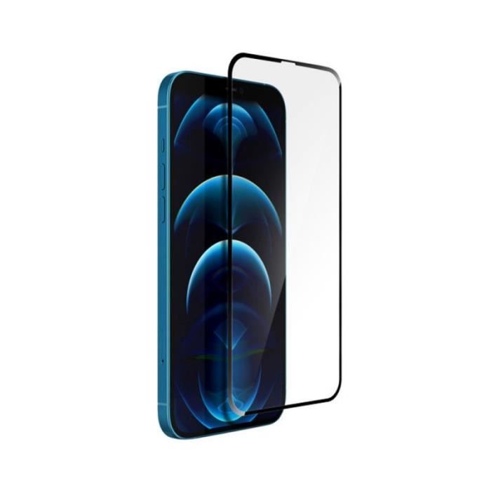 Film en verre trempe pour iphone 14 Ecran 6.1 contour Noir