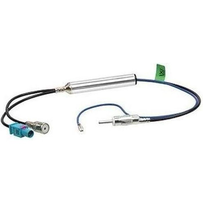 ADAPTATEUR D ANTENNE DOUBLE 1 FAKRA 1 ISO AUDI VERS DIN
