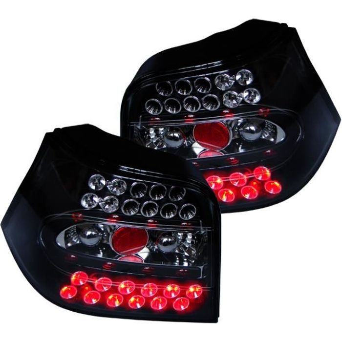 feux arrières design, noir, LED GOLF 4, Berline 97-03 Berline, +LED pour: Volkswagen Golf IV 97-03
