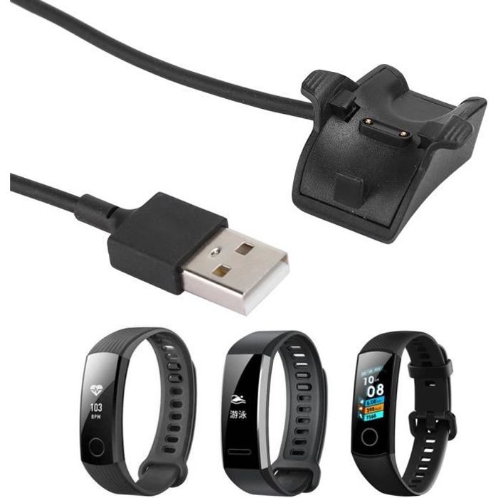 Atyhao Station de charge Smart Band 2PCS Hon-345 Chargeur de bracelet intelligent Dock de câble de charge pour Huawei Honor Band
