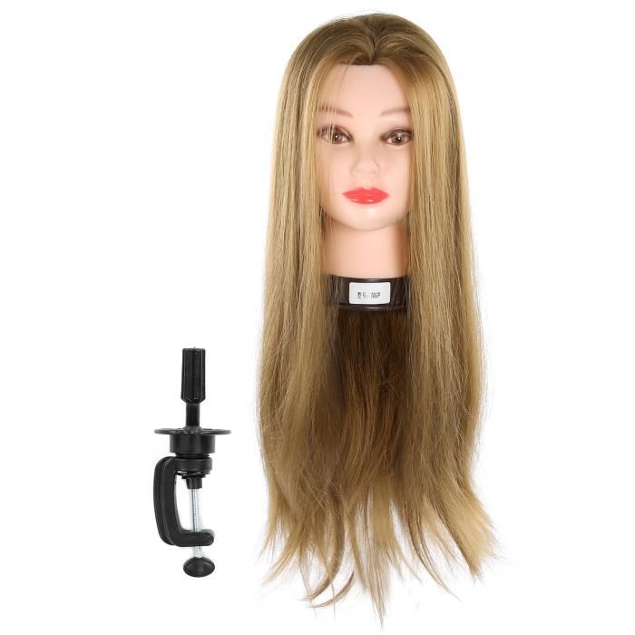 ESTINK tête de poupée de cosmétologie Tête de mannequin pratique mannequin cosmétologie poupée coiffure formation tête avec