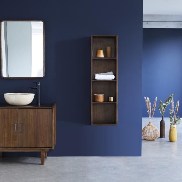 Colonne de salle de bain en bois de mindy suspendue 120 BDBD