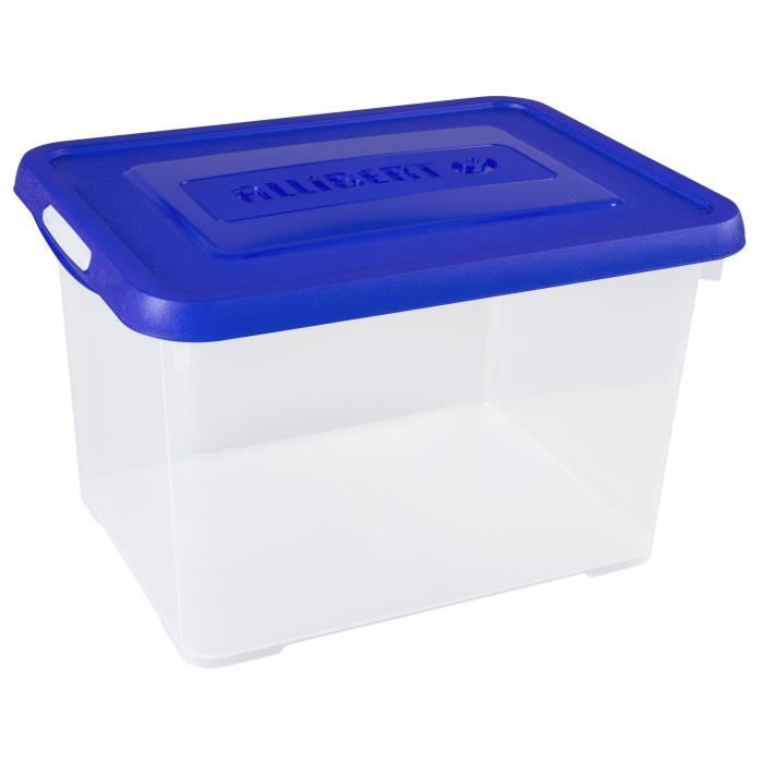 ALLIBERT Boîte de rangement Handy - Couvercle bleu - 20 L