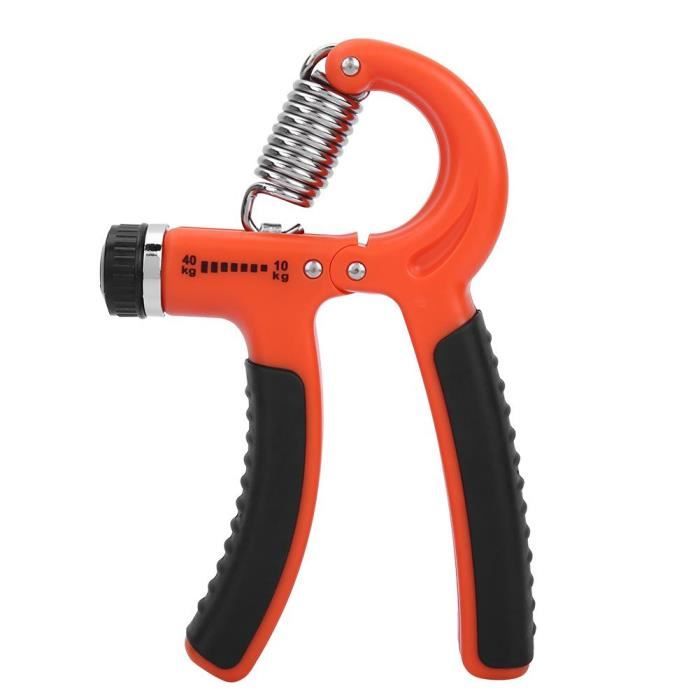 Renforcement des poignées Résistance réglable 10-40 kg pour l'entraînement en force des bras (orange)