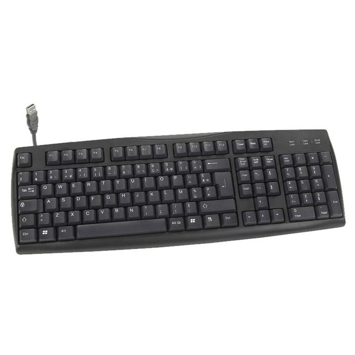 Clavier USB standard AZERTY Français avec pavé numérique