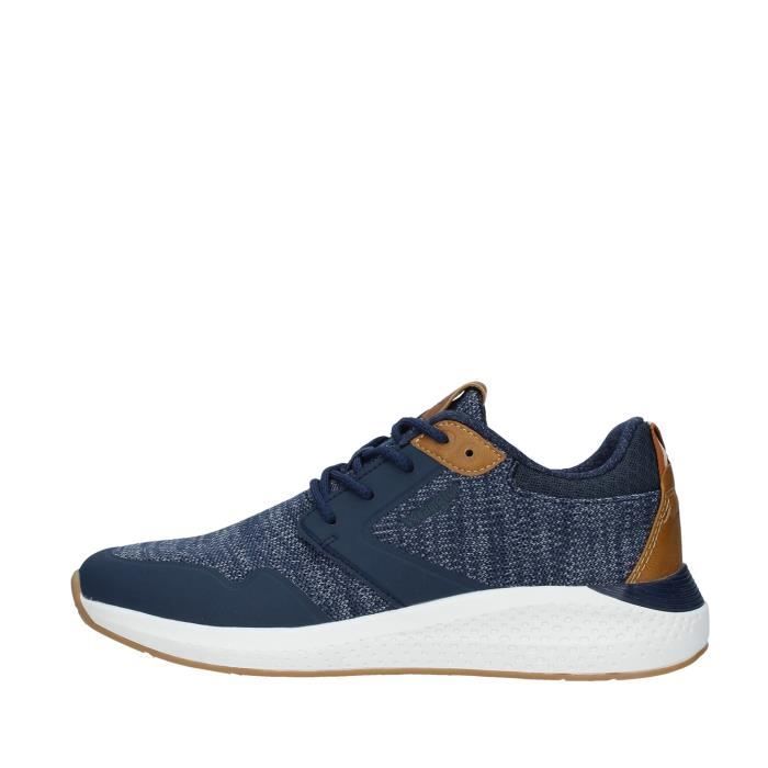 Wrangler WM01072A chaussures de tennis faible homme BLEU MARINE
