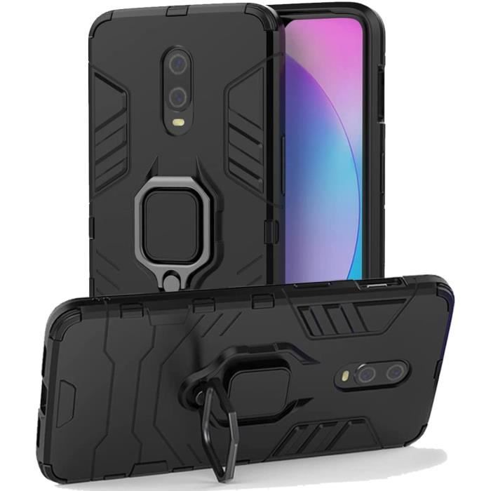 Coque Anti Choc pour OnePlus 6T avec Bague Anti Chute - béquille