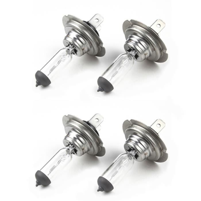 4pcs H7 phare ampoules de voiture ampoule standard halogène 12V / 55W