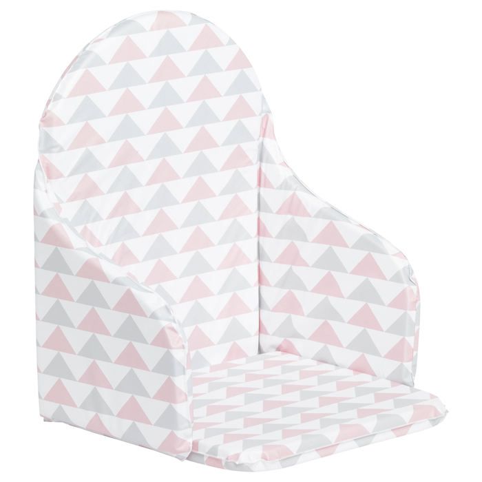 BABYCALIN Coussin de chaise Géometriques - Rose et gris - 28 x 38 cm
