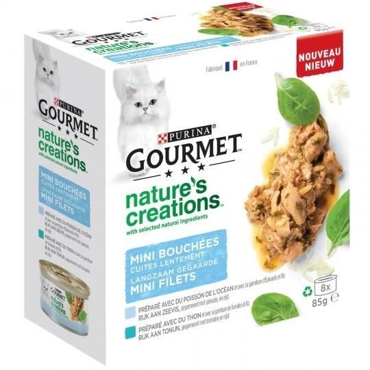 GOURMET Nature's Creation Multipack pour Chat - 8X85g