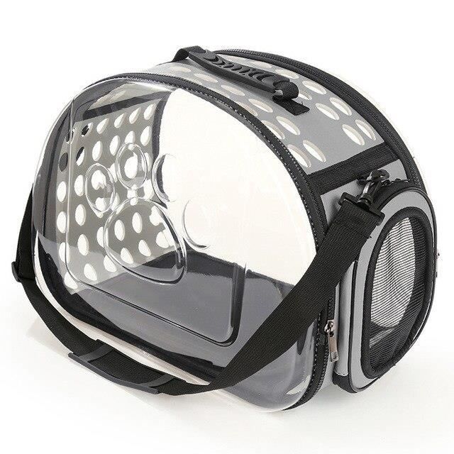 Gris 42x28x32cm Sacs De Transporteur De Chat De Chien De Compagnie Respirants Sac à Dos De Chat Voyage Espace Capsule Cage Portable