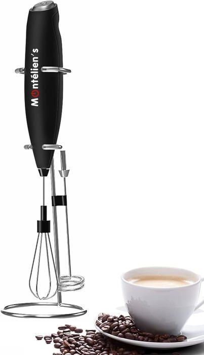 Mousseur à Lait électrique DTB TECH - Puissant 19.000 Tr/min, Rechargeable, Pour Latte Et Cappuccino