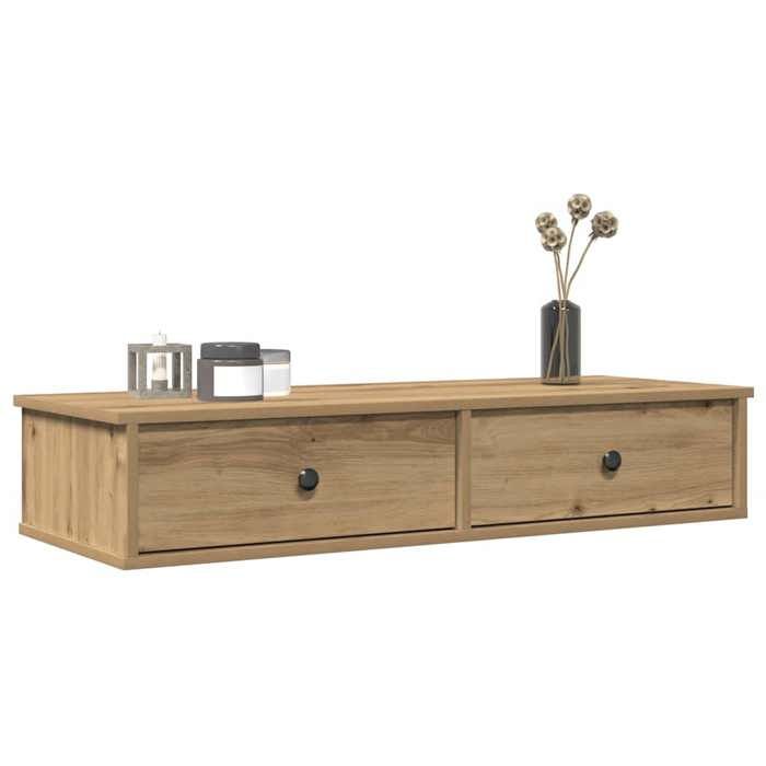vidaXL Étagère murale avec tiroirs chêne artisanal bois dingénierie 859967