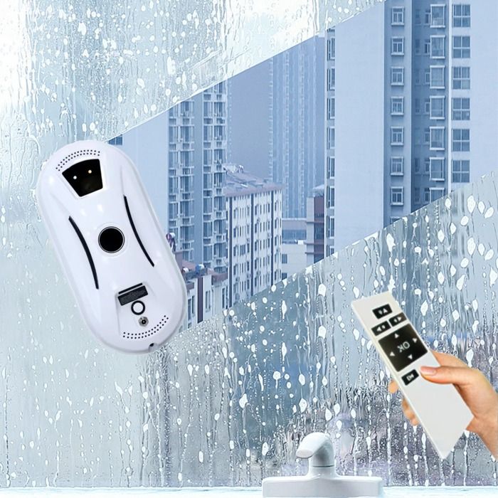  Robot Nettoyeur Automatique pour Vitres T&eacute;l&eacute;commande Intelligente Force dAspiration Grande Capacit&eacute; de la Batterie 
