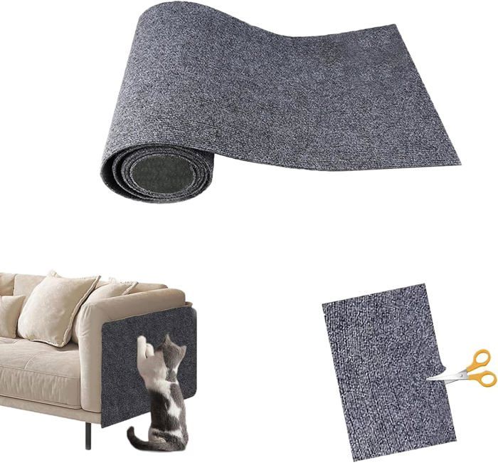 Comparer les prix de Griffoir Chat Canapé,30×100 Tapis Griffoir Chat,Protection Contre Les Rayures,Griffoir pour Chat,Autocollant Bricolage Découpable