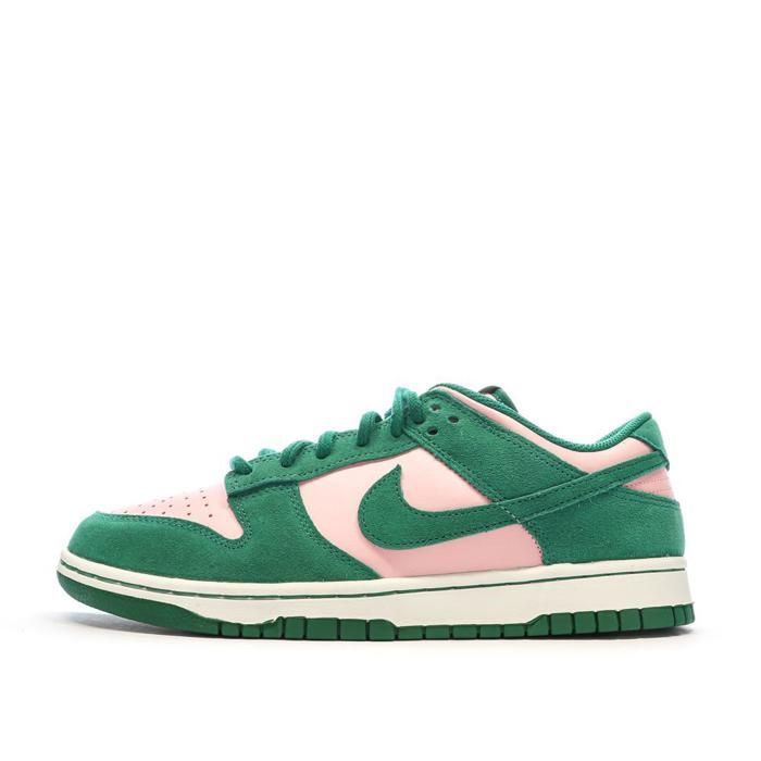Nike Baskets Roses/Vertes Homme Nike Dunk Low Retro
