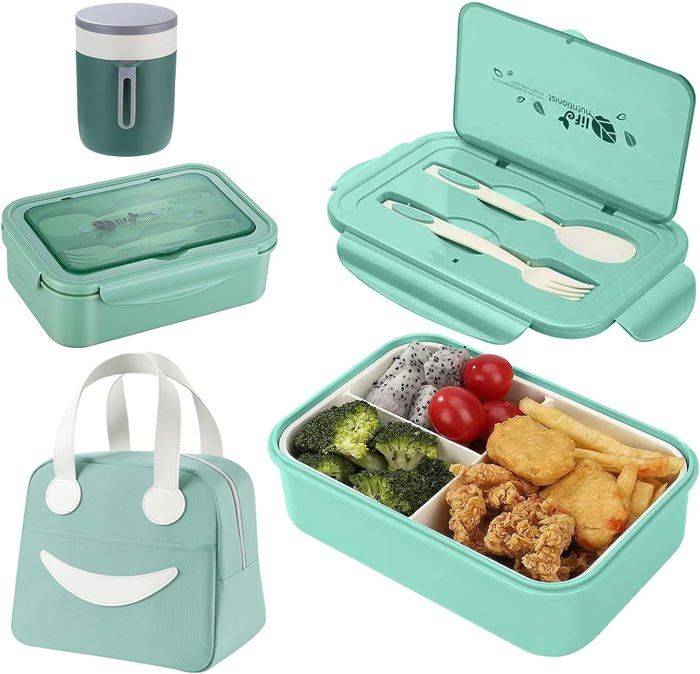 Ksvaye Bento Lunch Box 2 Couches Boite Repas Compartiment 1200 Ml