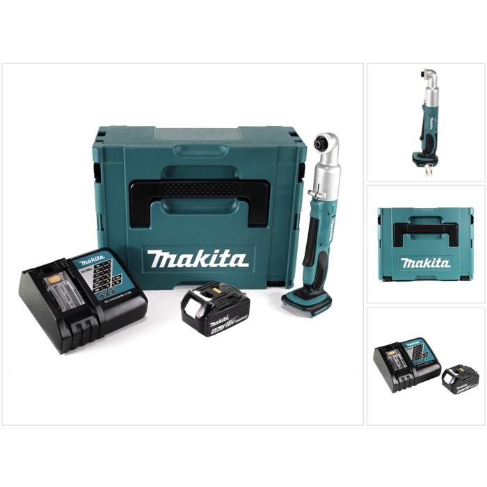 Makita DTL 061 RM1J Visseuse d'angle sans fil 18V 14 60Nm + 1x batterie 4 0Ah + chargeur + Makpac - vue 2