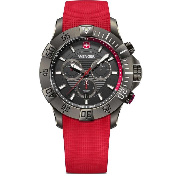 Wenger 01.0643.128 Montre Homme Seaforce Chronographe 43mm 20ATM