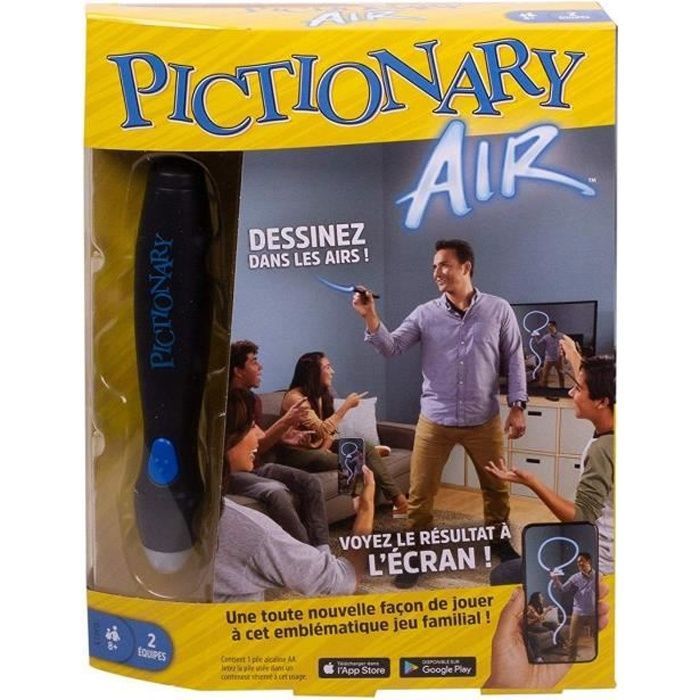 Pictionary Air 2 - Jeu De Dessin En Famille - Stylo Lumineux, Application Gratuite - Dès 8 Ans - Version Améliorée