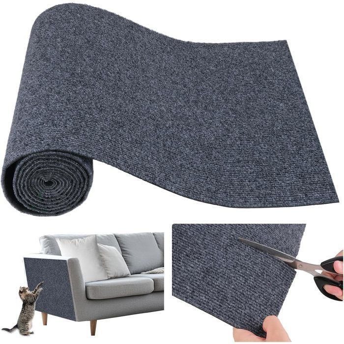 Meilleurs prix pour Tapis Griffoir - XVX - 200x40cm - Polyester - Auto-Adhésif - Protection Canapé