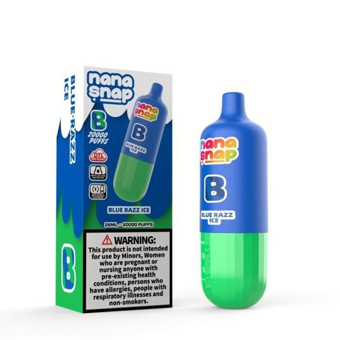 Cigarette electronique Puff Nana Snap Blue Razz Ice 2%