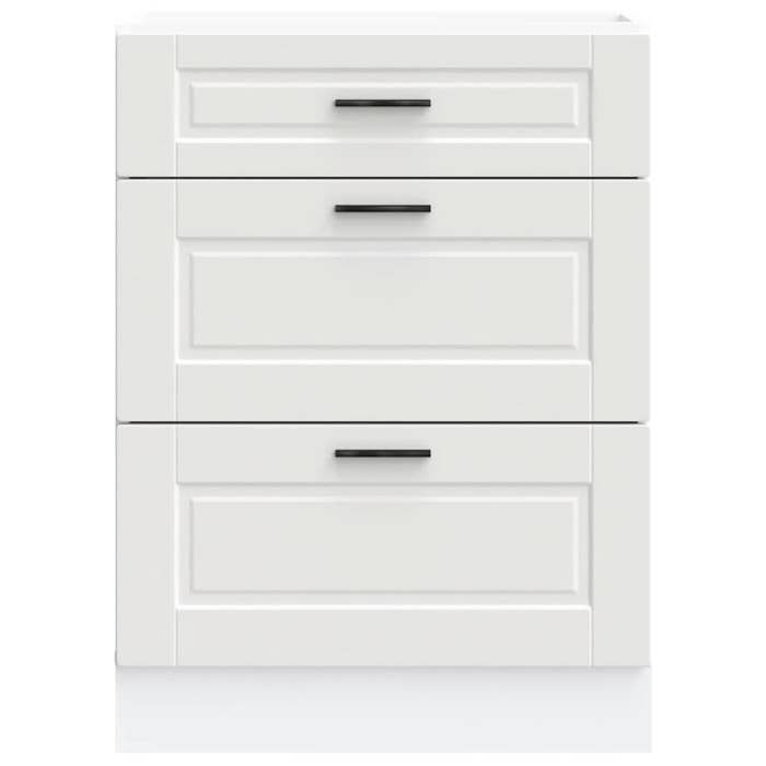 SALE dhiver Placard/Armoire de cuisine - mango - avec rangement - Porto blanc bois dingénierie EU473