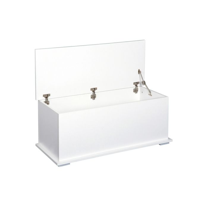 HOMCOM 113L Storage Box, featuring a hinged lid and dual safety hinges ...