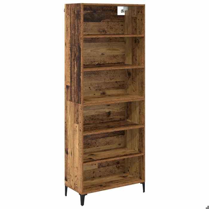 SALE 2026Buffet haut Haut Armoire - Placard vaisselier - WINWIN - Bois Ancien 69 5x34x180cm - bois dingénierie 34.82 Kg 2690913